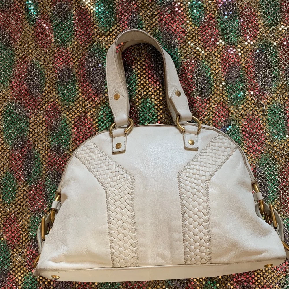Yves Saint Laurent Ivory satchel Leather Handbag